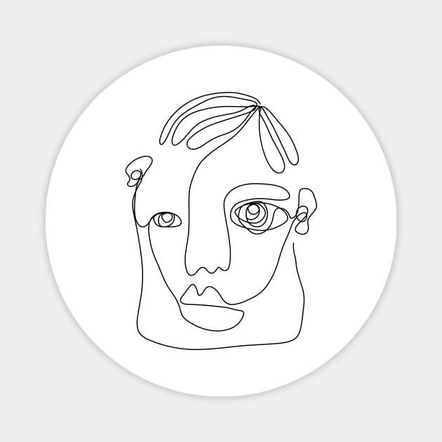 Pablo Picasso Magnet by Antho